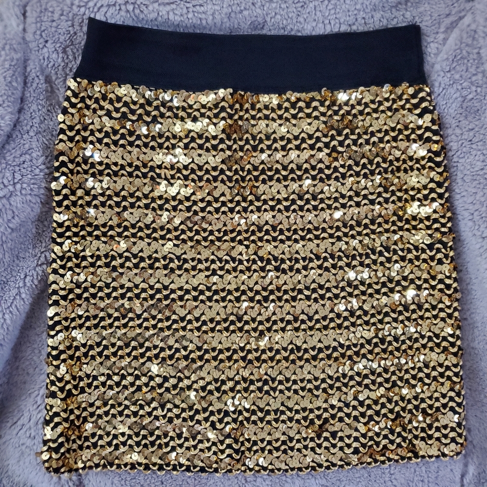 Sequin Mini Skirt